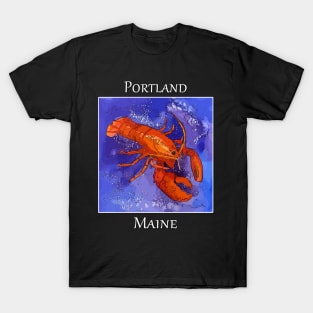 Iconic Red Lobster representing the great town of Portland Maine T-Shirt